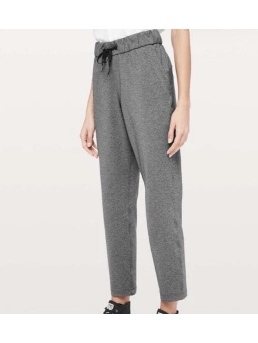 Lululemon Pants Womens 4 On The Fly Luxstreme Heathered Gray 27.5" Inseam